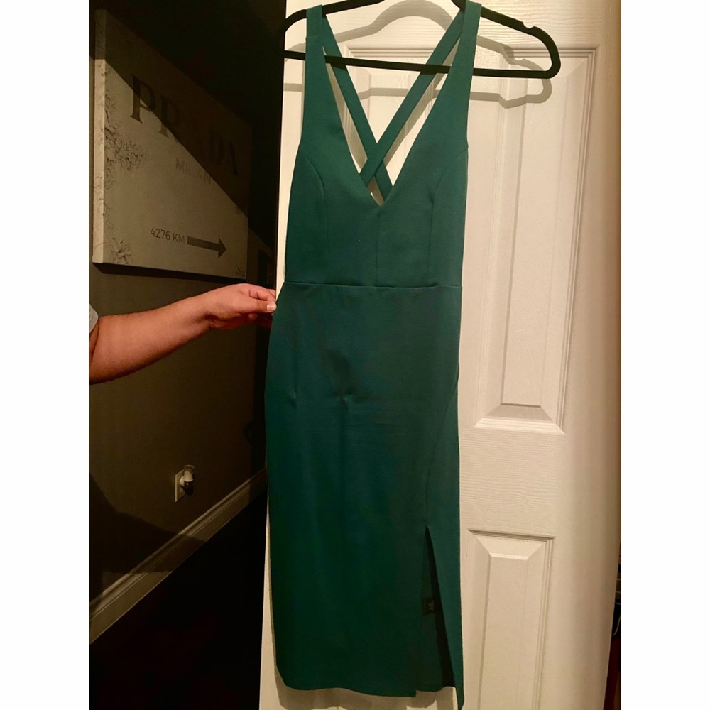 Lulus emerald green dress.